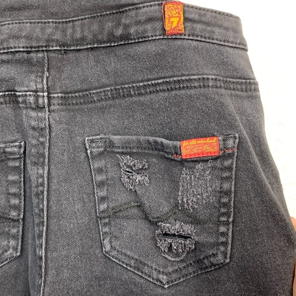 7 for all mankind Black denim overalls Size: 12 - Picture 4 of 7